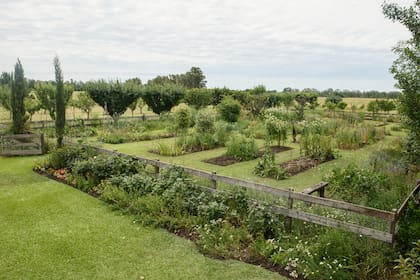 Vista panorámica de la huerta jardín y el monte frutal de La Soñada, envueltos por la calma del entorno campestre de San Antonio de Areco.