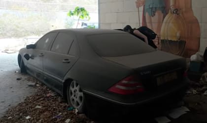 Vista trasera del Mercedes-Benz Clase S