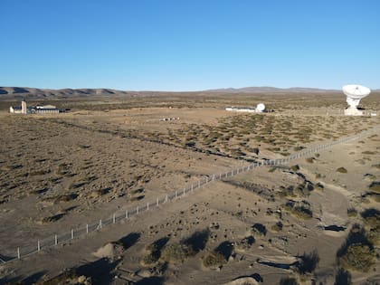 Vistas de la Base científica china ubicada cerca de Bajada del Agrio, en Neuquén. 