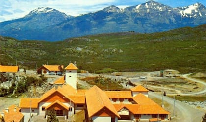 Vistas hacia el Hotel Futaleufú en la década del 70
Foto: Archivo histórico Esquel