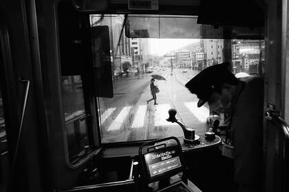 Viste de las calles de Nagasaki desde un tranvía. Primer puesto en la categoría "Ciudades"