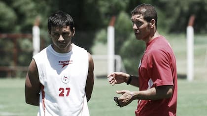 Vivas y Simeone, en los años que compartieron en Estudiantes