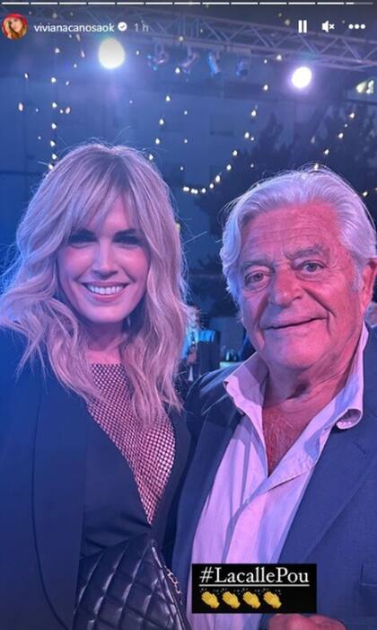 Viviana Canosa y el papa de Lacalle Pou