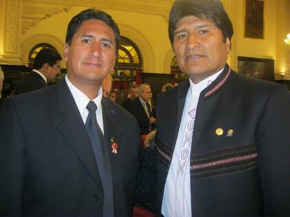 Vladimir Cerrón y Evo Morales