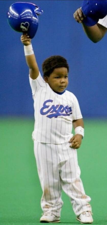 Vladimir Guerrero Jr. acompañaba a su padre a sus partidos de la MLB (Facebook/Vladimir Guerrero)