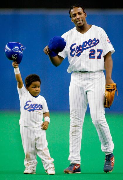 Vladimir Guerrero llevaba a su hijo a sus juegos en las Grandes Ligas (Facebook/Toronto Blue Jays)
