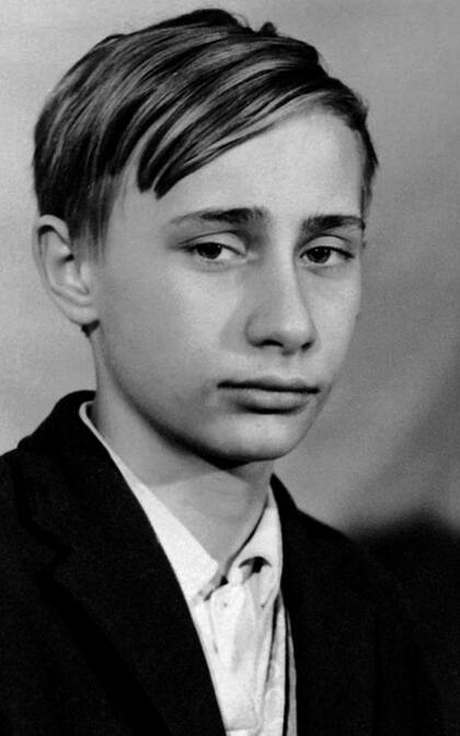 Vladimir Putin, cuando tenía ocho años