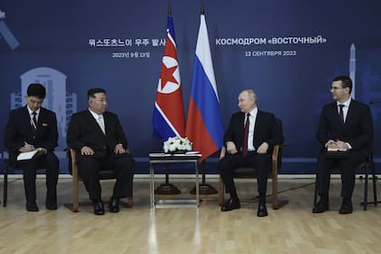 Vladimir Putin y Kim Jong-un se reunieron por varias horas en Rusia