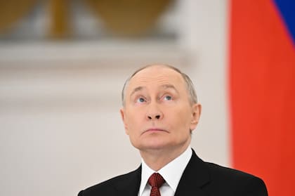 Vladímir Putin, presidente de Rusia, el pasado 25 de diciembre en el Kremlin durante su rueda de prensa anual