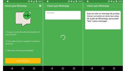 Voicer permite transformar los audios de Whatsapp en texto, aunque no es infalible