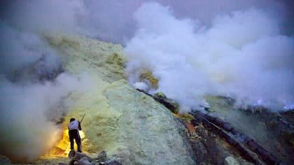 Volcán Kawah Ijen, Indonesia