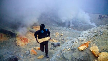 Volcán Kawah Ijen, Indonesia
