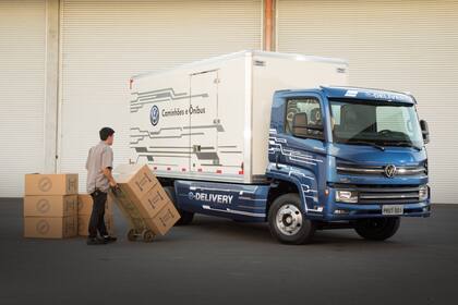 Volkswagen presentó su modelo eléctrico llamado e-Delivery
