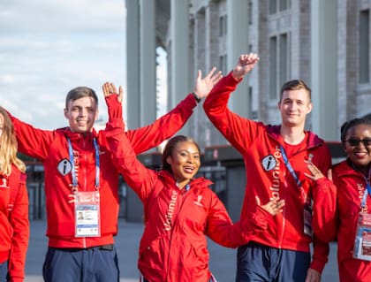 Voluntarios en el Mundial 2018.