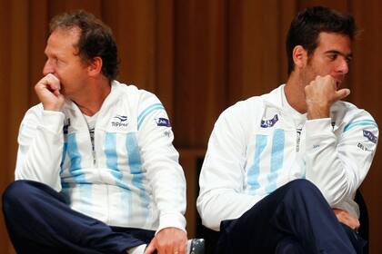 Jaite y Del Potro, en tiempos difíciles de Copa Davis.