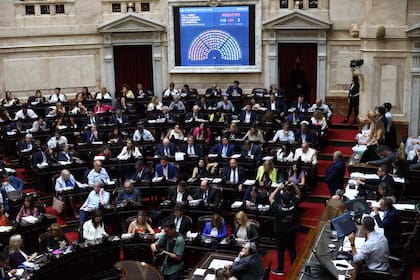 Votación de artículos en particular de la Ley Ómnibus en la cámara de Diputados