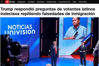 Votantes latinos indagaron a Trump sobre temas como derechos reproductivos, cambio climático e inmigración en el foro organizado por Univisión; los medios aseguran que se vio al expresidente con un tono más suave