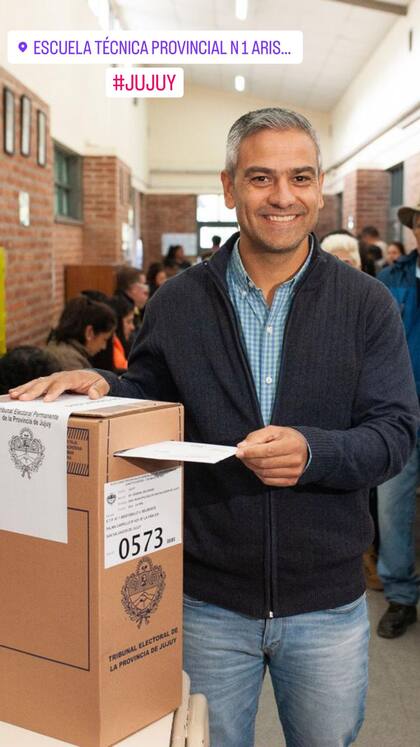 Votó en Jujuy Juan Cardozo Traillou, uno de los postulantes del peronismo