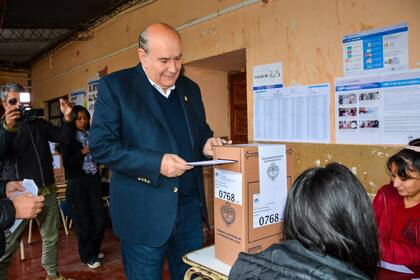 Votó Rubén Rivarola, el candidato del Frente Justicialista en Jujuy