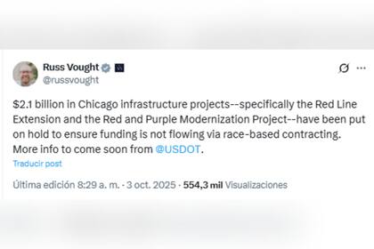 Vought detalló la decisión tomada por la administración de Trump sobre Chicago