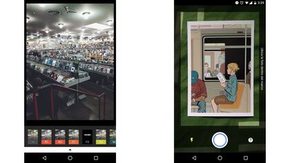 VSCO permite aplicar múltiples filtros a una imagen; PhotoScan, digitalizar una foto impresa