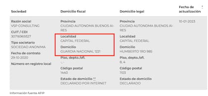VSP Consulting, en Guardia Nacional 1221