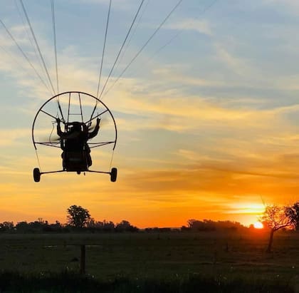 Vuelo de bautismo en paratrike