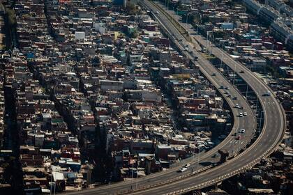 Así se controla el flujo de tránsito desde el aire en la Ciudad de Buenos Aires
