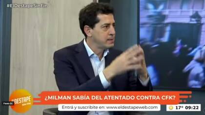 “Wado” de Pedro: “Milman sabía que la iban a matar a Cristina, es gravísimo”