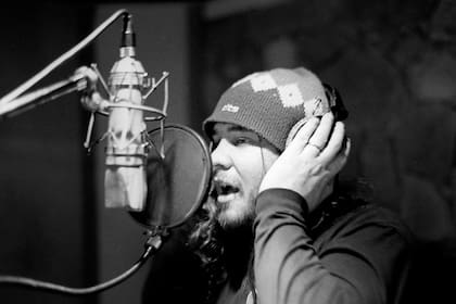 Walas en los estudios Del Abasto al pasto, 2001, en la grabación del "mini álbum" Fue una suerte