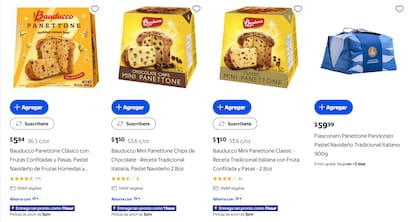 Walmart ofrece una mayor variedad de panettones a precios más económicos (Walmart)