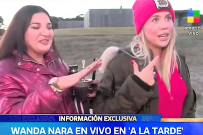 Wanda Nara, acompañada por una amiga, asistió a un cronista que se desmayó frente a su propiedad en Punta del Este