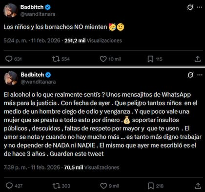 Wanda Nara apuntó duramente contra Mauro Icardi en redes