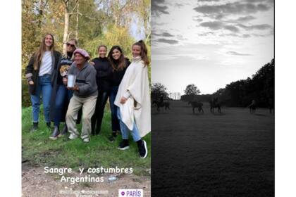 Wanda Nara compartió varios momentos entre amistades y familia de su jornada campestre.