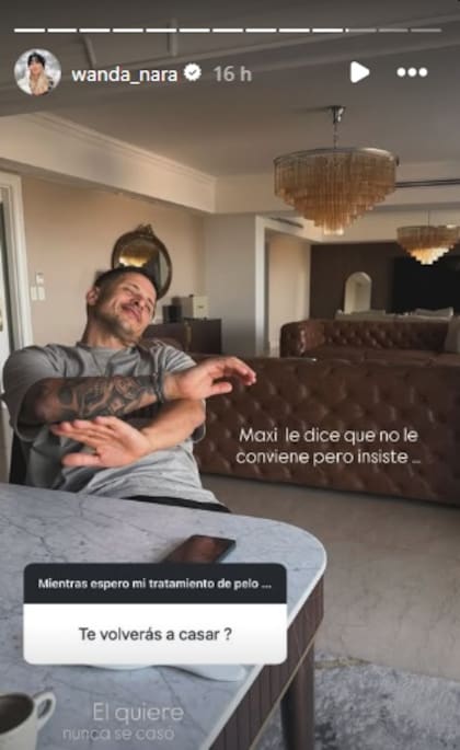 Wanda Nara confirmó que Migueles quiere casarse con ella