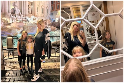 Wanda Nara disfrutó de Roma con sus hijas (Foto: Instagram @wanda_nara)