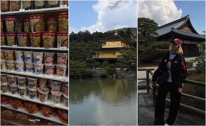 Wanda Nara en su recorrido por Kyoto, entre templos antiguos y comida típica