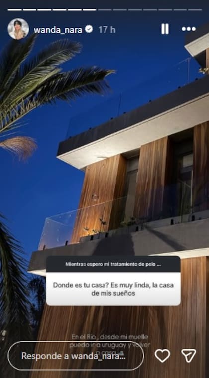 Wanda Nara enseñó los avances de su mansión y reveló que podrá ir a Uruguay desde su casa