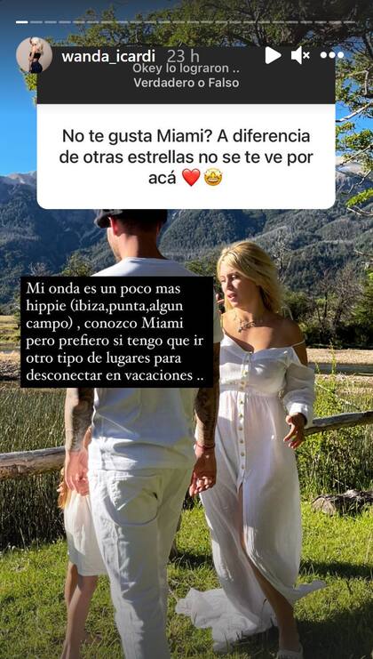 Wanda Nara explicó por qué no elige Miami para vacacionar (Instagram)