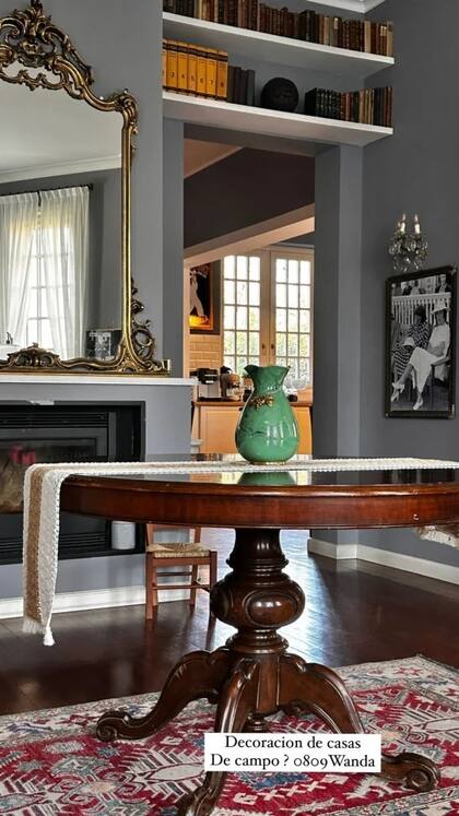 Wanda Nara fue la encargada de decorar la lujosa casa de campo que la familia tiene en Italia (Foto: Instagram)