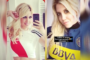 Wanda Nara, hincha de River, festejó la victoria del xeneize y la acusaron de tener “doble cara”