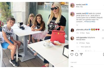 Wanda Nara hizo un fuerte descargo en su cuenta de Instagram contra Maxi López