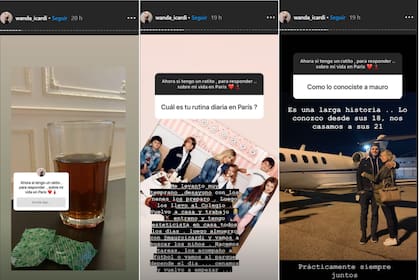 Wanda Nara invitó a sus seguidores a que le preguntaran sobre su vida en París