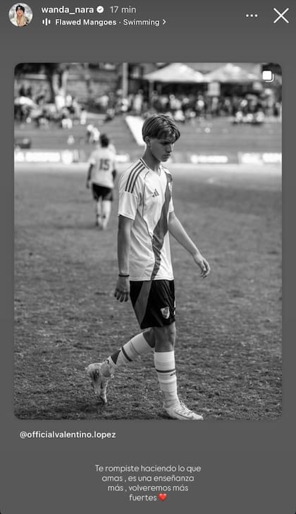 Wanda Nara le dio su apoyo a su hijo mayor en medio de su delicado momento de salud (Foto: Instagram @wanda_nara)