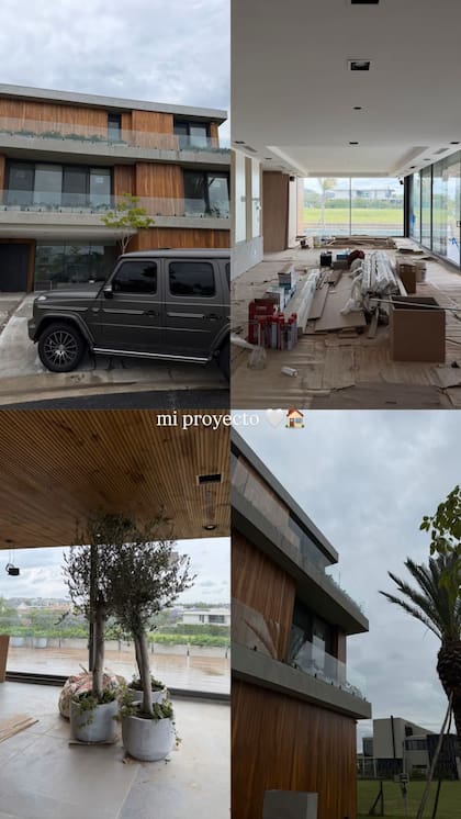 Wanda Nara mostró cómo avanza la construcción de la mansión que adquirió en Nordelta