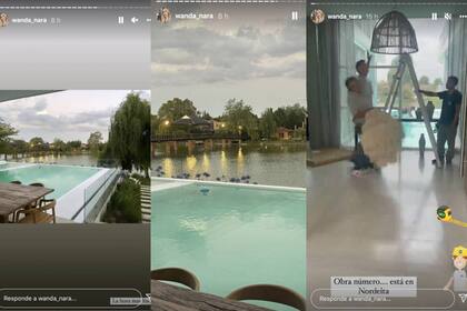 Wanda Nara mostró desde su Instagram cómo es su casa.