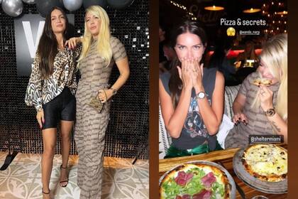 Wanda Nara posó junto a Zaira durante el evento y luego compartieron una cena