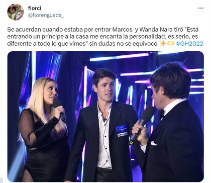 Wanda Nara predijo que Marcos sería el ganador de Gran Hermano