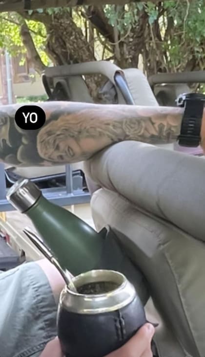 Wanda Nara publicó la fotografía de su rostro que lleva Mauro Icardi en su piel