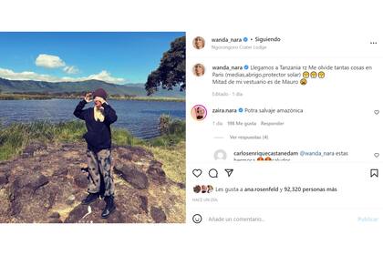 Wanda Nara reveló que está usando la ropa de su marido, porque se olvidó parte de su valija en Paris